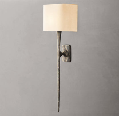 Thaddeus Grand Shaded Wall Light, Bathroom Wall Sconce, detail 3