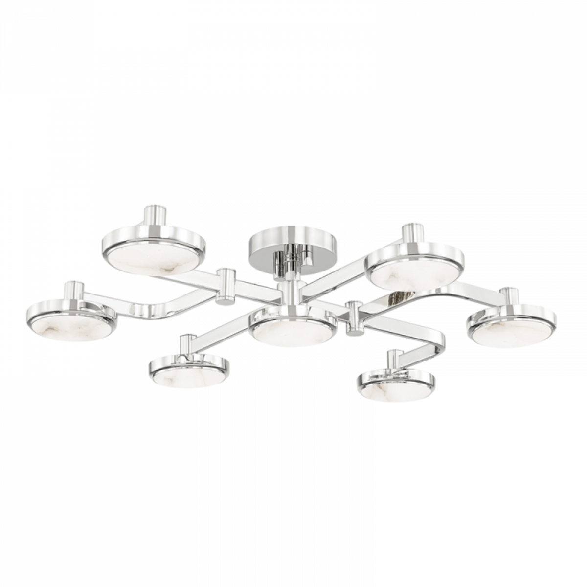 Meander Alabaster Chandelier 29 in W x 6 in H - Tianguang Alabaster Lighting