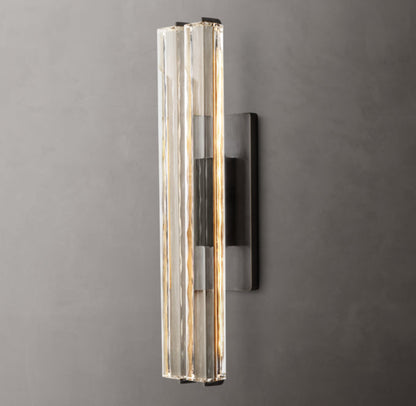 Audubon Crystal Double Wall Light, Hardwired Wall Sconce, detail 13
