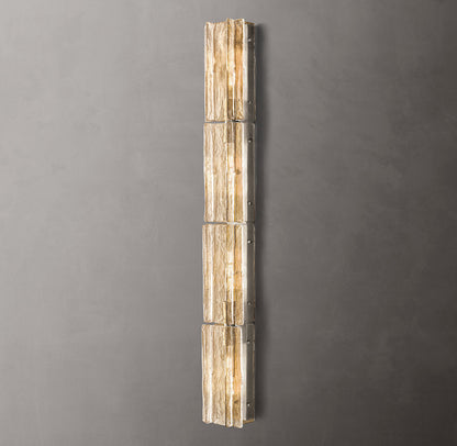 Lattice Clear Glass Grand Wall Light, Bedroom Wall Sconce, detail 9