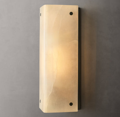Reynard Alabaster Wall Light, Bathroom Wall Sconce, detail 6
