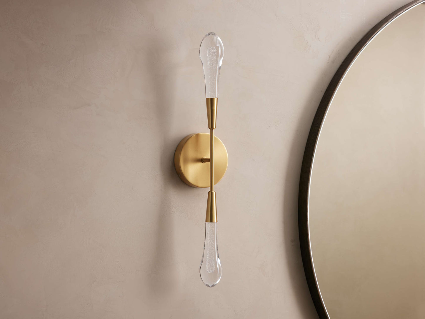 Soltaire Double Wall Light, Hardwired Wall Sconce, detail 7