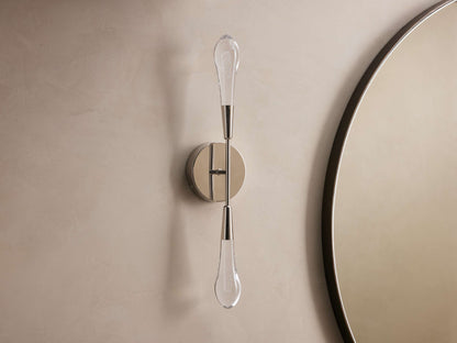 Soltaire Double Wall Light, Hardwired Wall Sconce, detail 2
