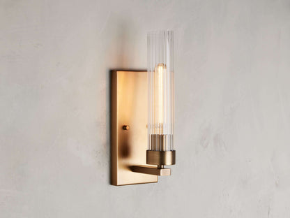 Andreas Wall Light, Hardwired Wall Sconce, 4.5" w x 0.75" d x 13.5" h