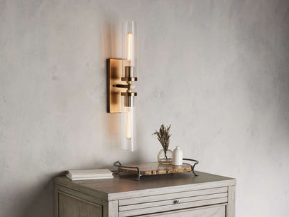 Andreas Double Wall Light, Hardwired Wall Sconce, detail 9
