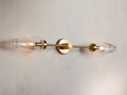 Arrow Double Wall Light, Hardwired Wall Sconce, Dimensions 5"
