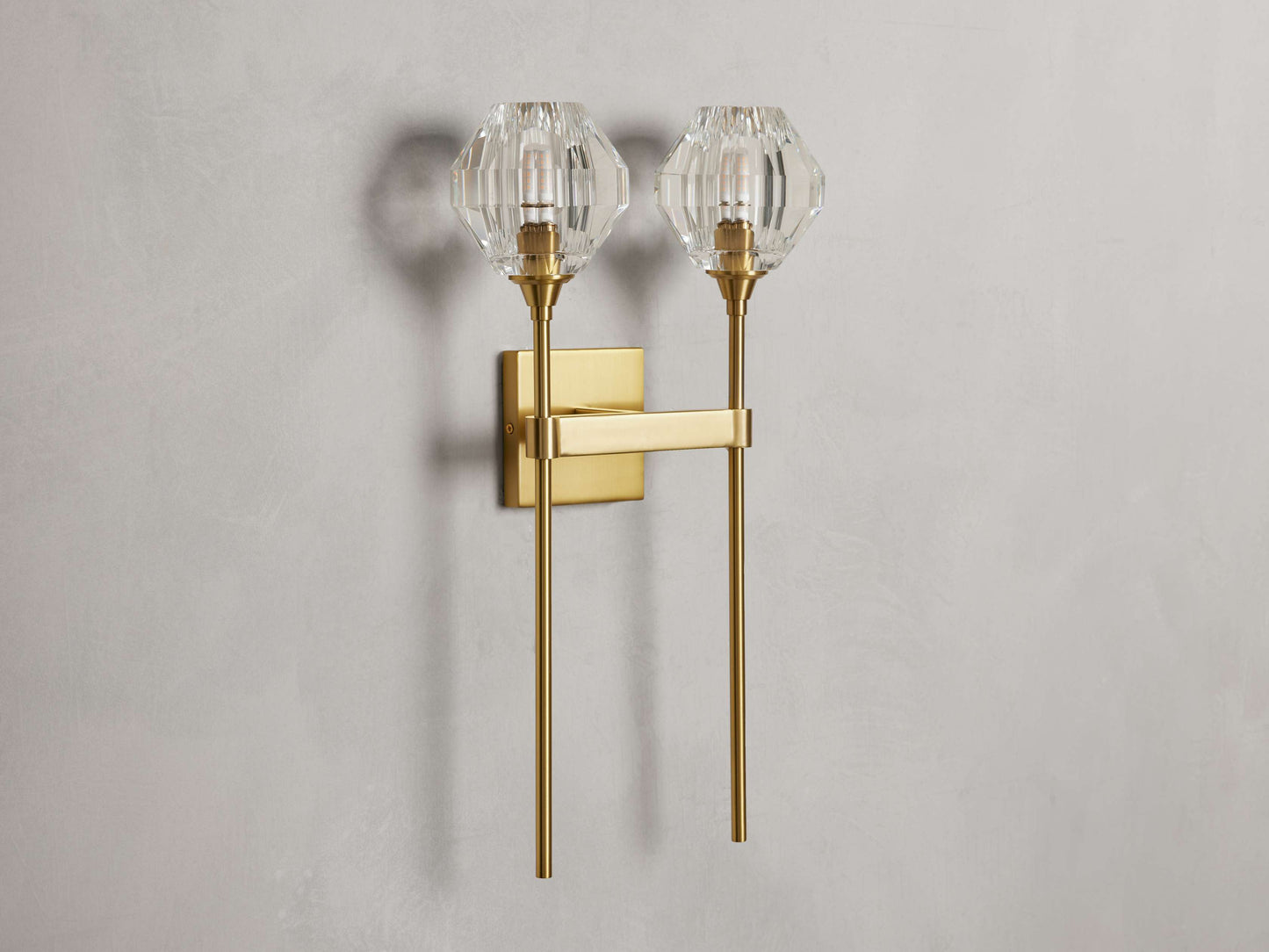 Amoroso Double Wall Light, Hardwired Wall Sconce, detail 4