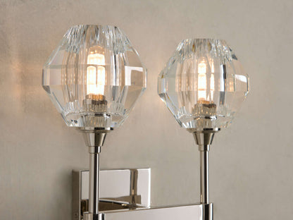 Amoroso Double Wall Light, Hardwired Wall Sconce, detail 6
