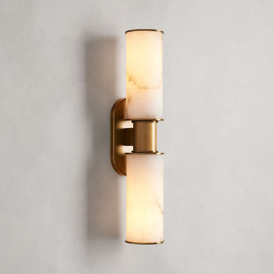 Harlin Double Sconce in Alabaster - Tianguang Alabaster Lighting