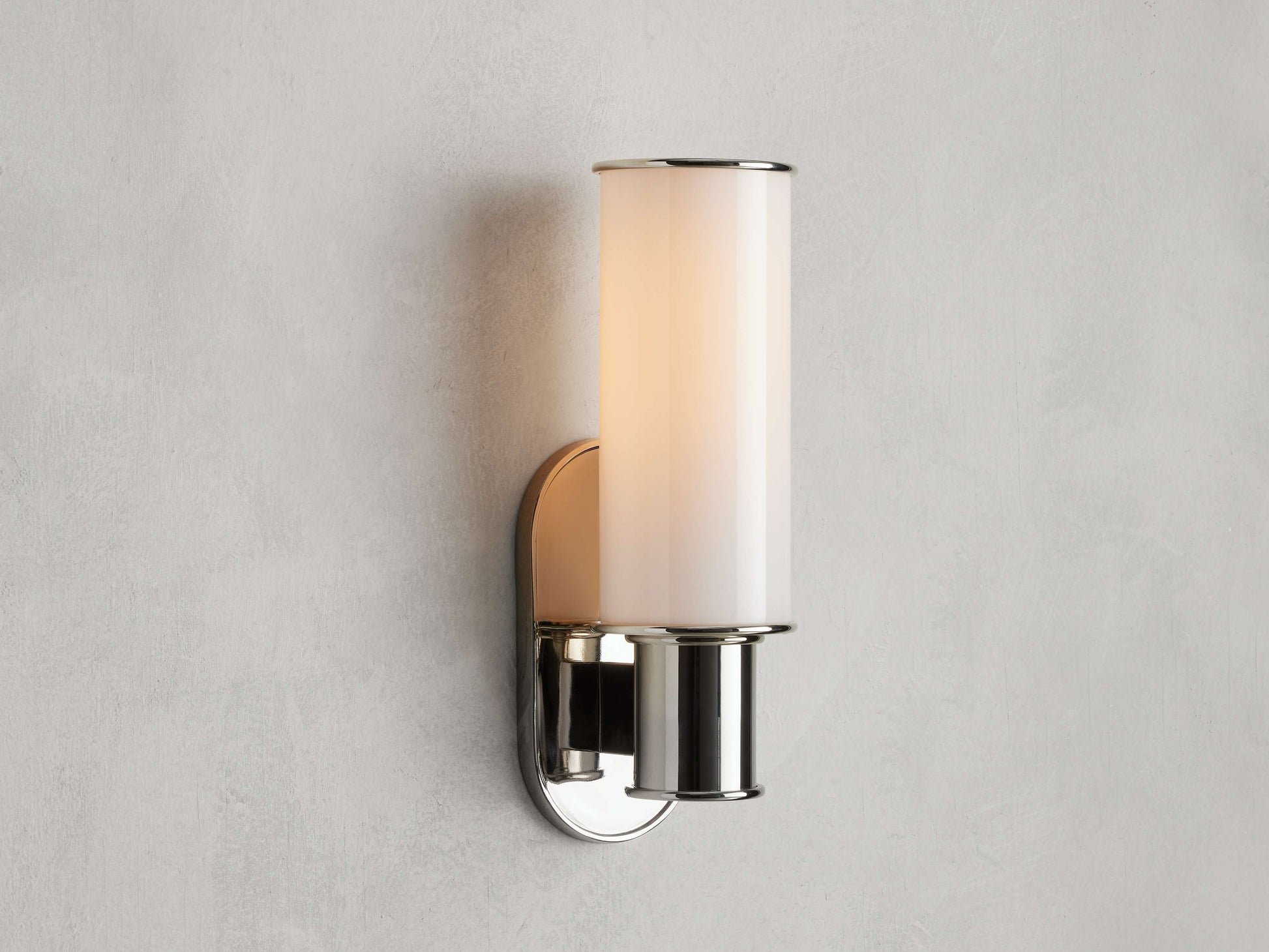 Harlin Wall Light in Milk, Hardwired Wall Sconce, 4.25" w x 8.75" h