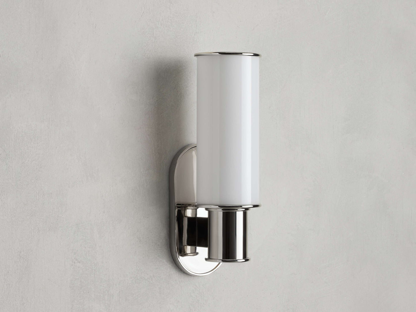 Harlin Wall Light in Milk, Hardwired Wall Sconce, detail 4