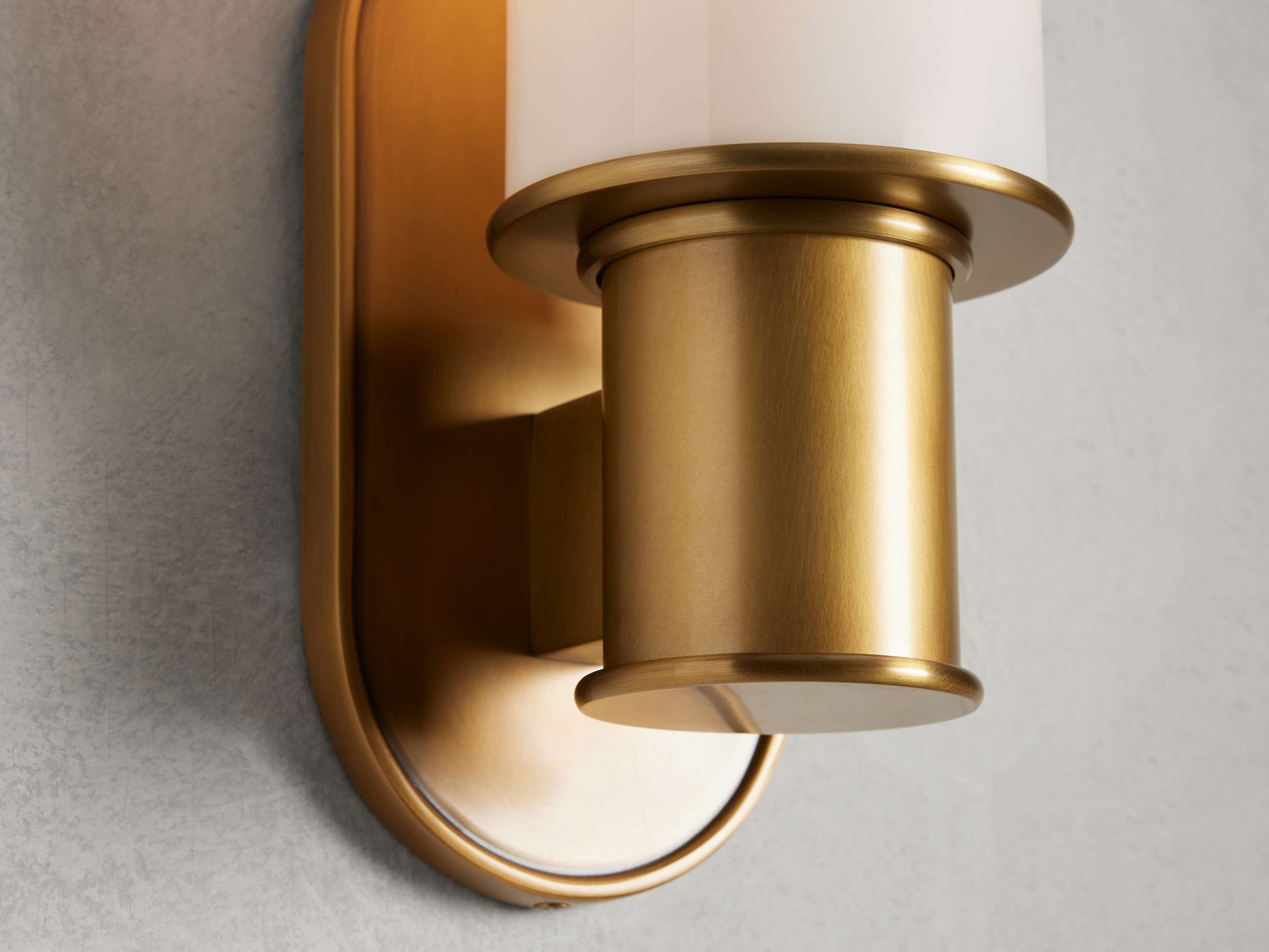 Harlin Wall Light in Milk, Hardwired Wall Sconce, detail 6