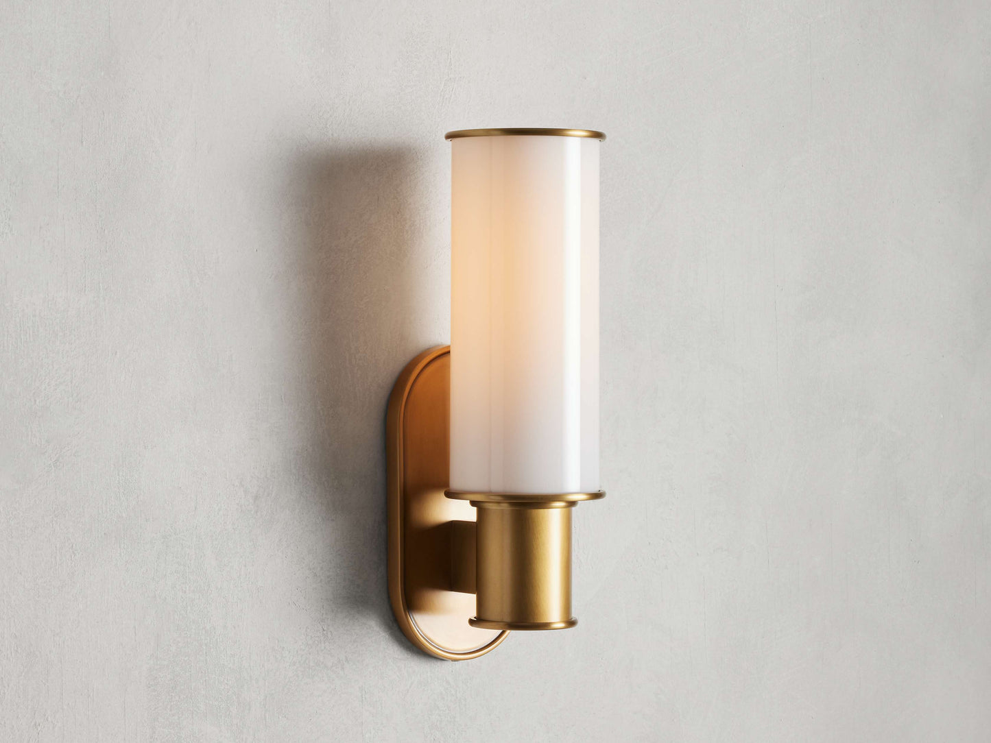Harlin Wall Light in Milk, Hardwired Wall Sconce, detail 2