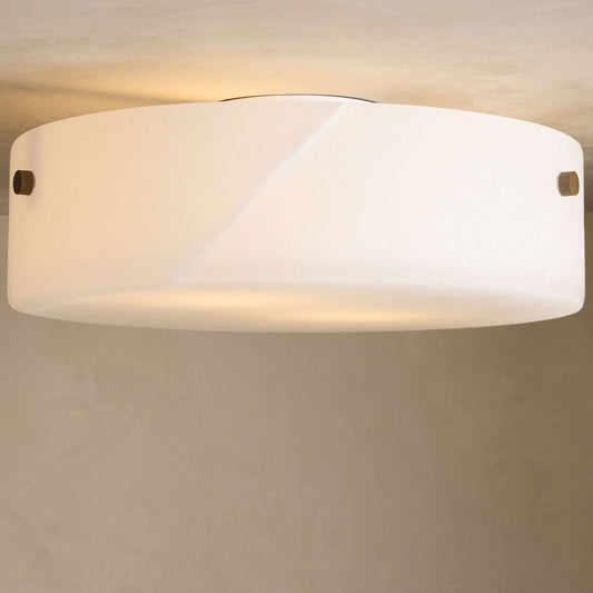 Chayla Flushmount Alabaster Ceiling Light - Tianguang Alabaster Lighting