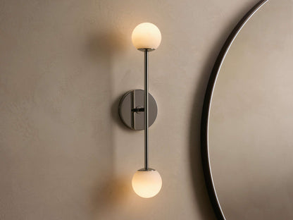 Girouette Double Wall Light, Hardwired Wall Sconce, detail 2