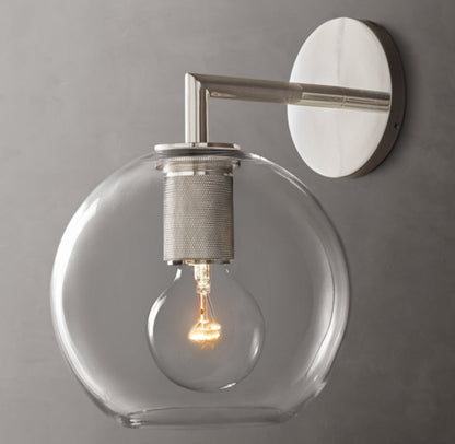 Utilitaire Globe Shade Wall Light, Bathroom Wall Sconce, detail 18