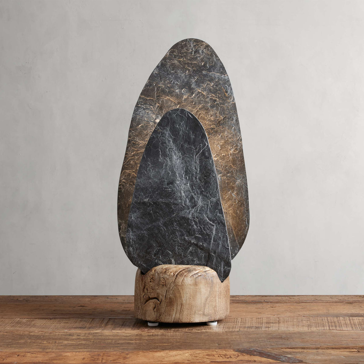Shinto Natural Stone Table Lamp - Tianguang Alabaster Lighting