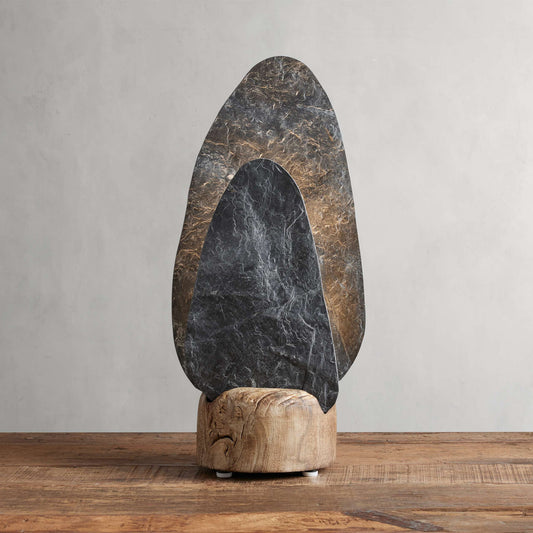Shinto Natural Stone Table Lamp - Tianguang Alabaster Lighting