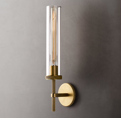 Lambeth Knurled Grand Wall Light, Bathroom Wall Sconce, Dimensions Overall: 4"