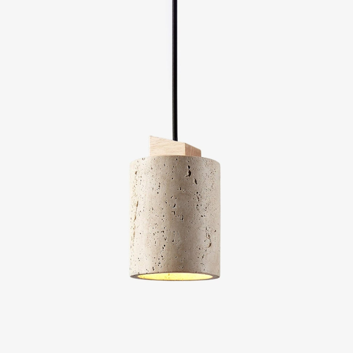 Arvo Cylinder Travertine Pendant Lamp - Tianguang Alabaster Lighting