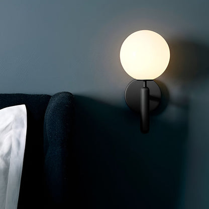 Glass Ball Shaped 5W LED Nordic Wall Light, Bedroom Wall Sconce, detail 3