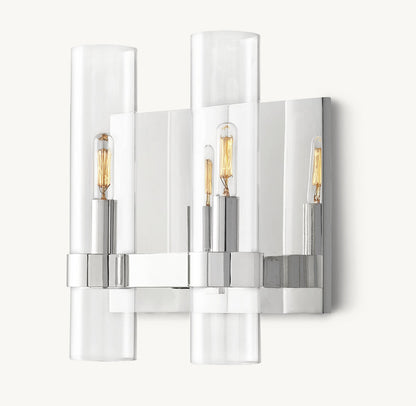 Ravelle Double Wall Light, Bathroom Wall Sconce, detail 12