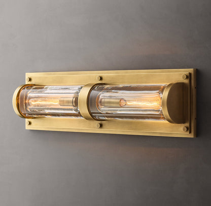 Savile Circular Linear Sconce, Bathroom Wall Sconce, detail 6