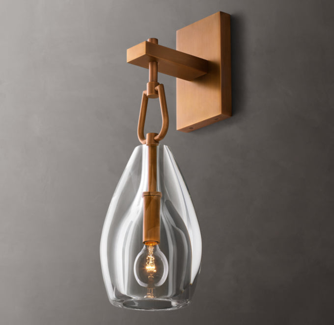 Botanist Flute Wall Light, Bedroom Wall Sconce, detail 17