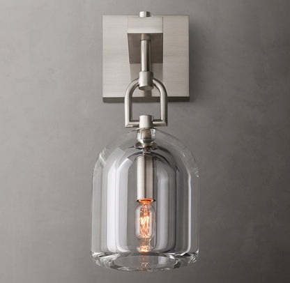 Botanist Cloche Wall Light, Bedroom Wall Sconce, detail 14
