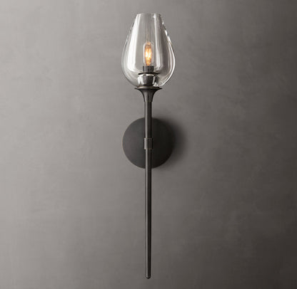 Tulip Grand Wall Light - 5"W x 7"D x 24"H, Bathroom Wall Sconce, detail 11