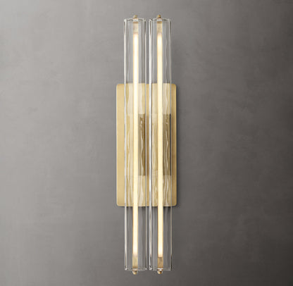 Audubon Crystal Double Wall Light, Hardwired Wall Sconce, detail 8