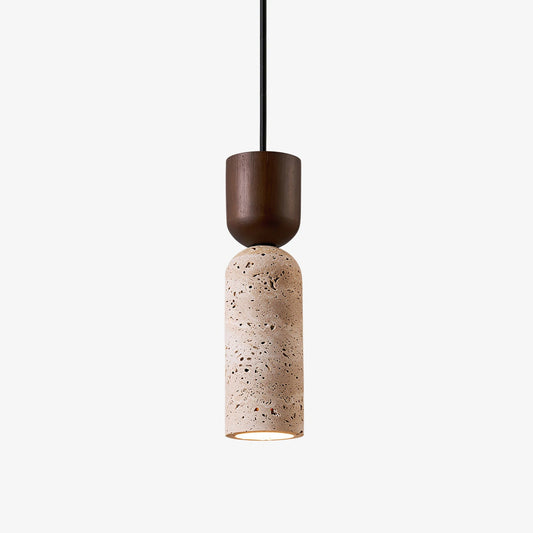 Velora Column Travertine Pendant Lamp - Tianguang Alabaster Lighting