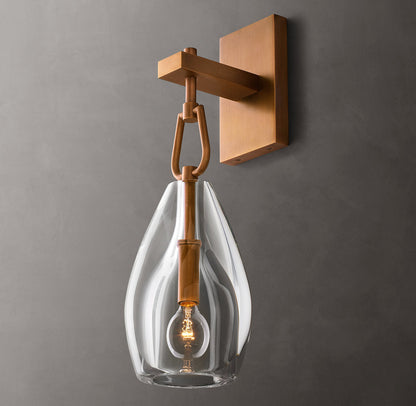 Botanist Flute Wall Light, Bedroom Wall Sconce, detail 4