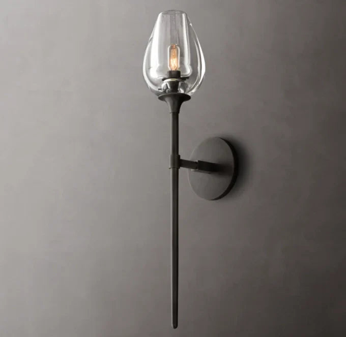 Tulip Grand Wall Light - 5"W x 7"D x 24"H, Bathroom Wall Sconce, detail 20
