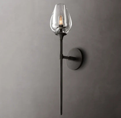 Tulip Grand Wall Light - 5"W x 7"D x 24"H, Bathroom Wall Sconce, detail 20