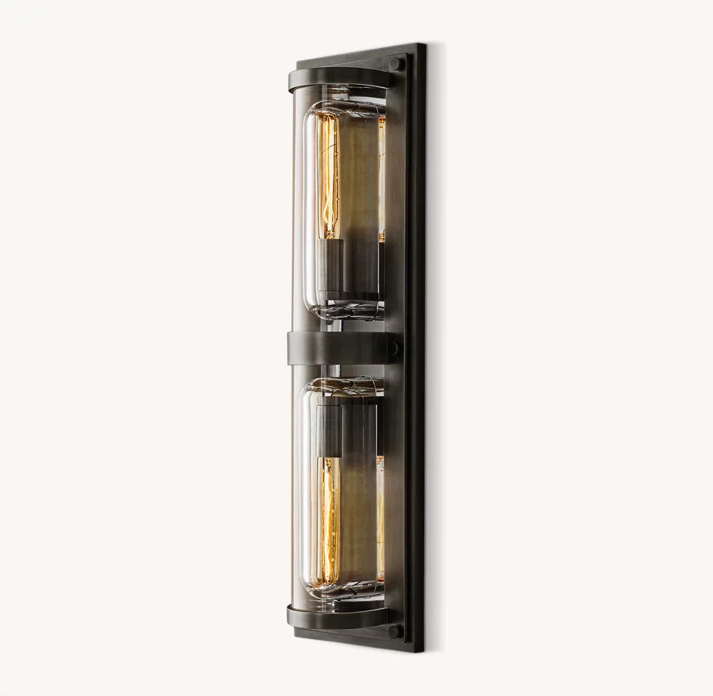 Savile Circular Linear Sconce, Bathroom Wall Sconce, detail 15