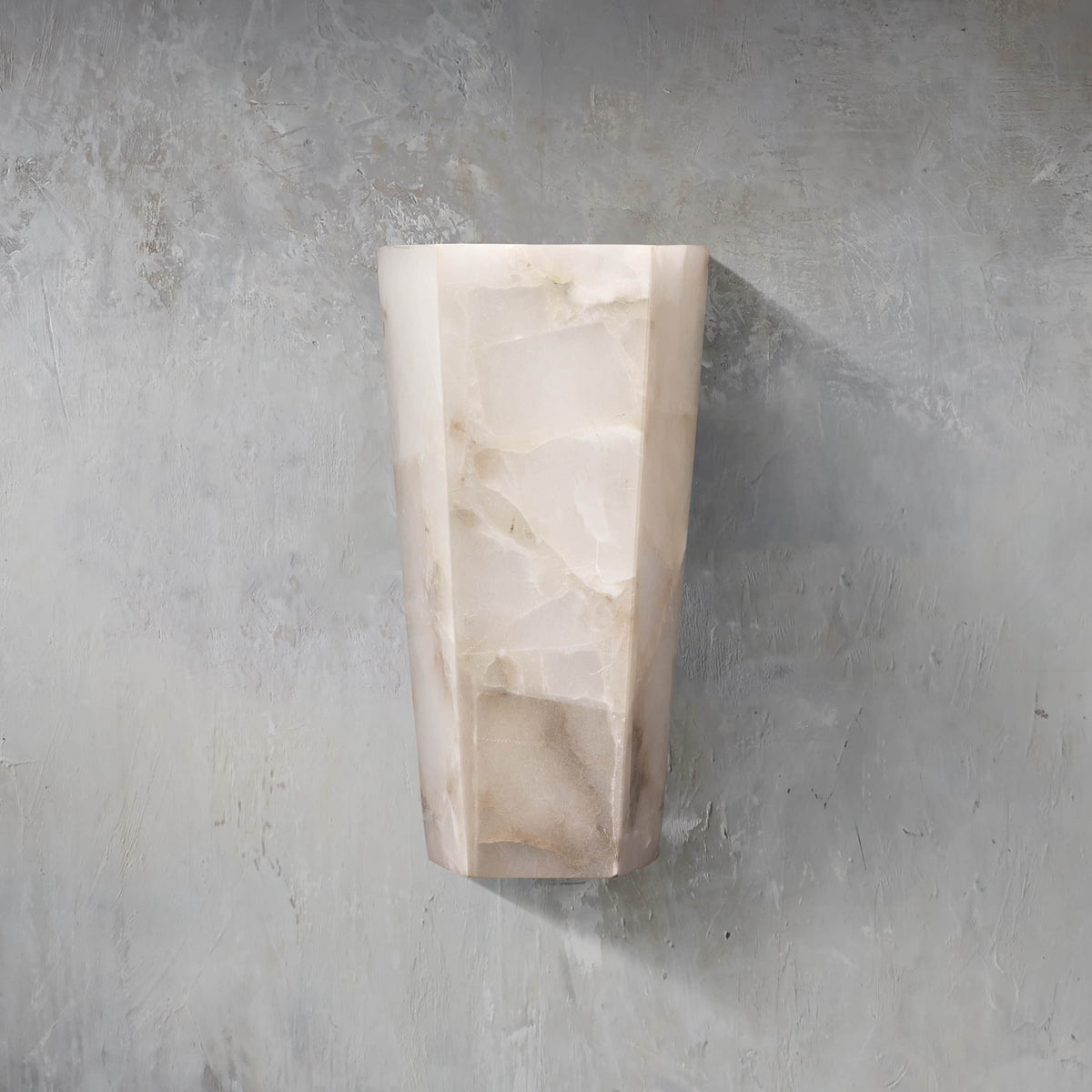 Alabaster Hexagonal Sconce - Tianguang Alabaster Lighting