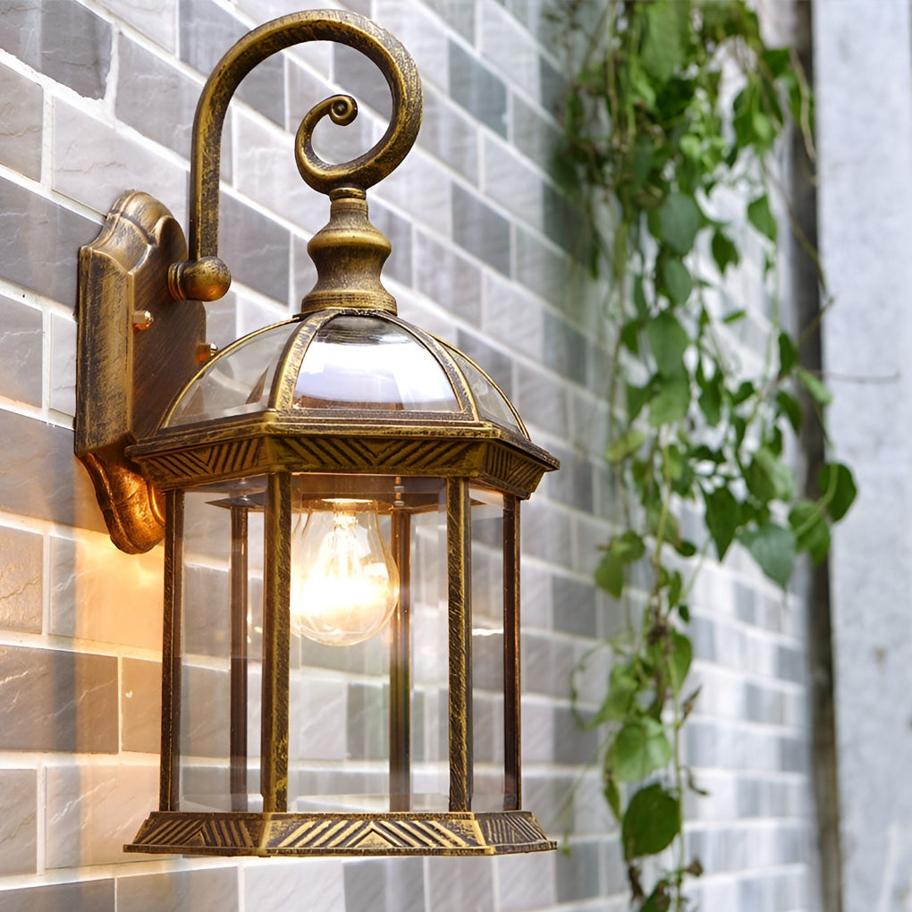 Double-layer Waterproof Glass E26 Vintage Wall Light, Wall Sconce, detail 2