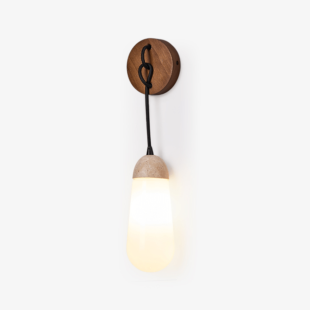 Knot Hearth Travertine Sconce - Tianguang Alabaster Lighting