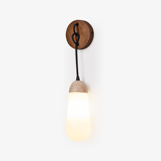 Knot Hearth Travertine Sconce - Tianguang Alabaster Lighting