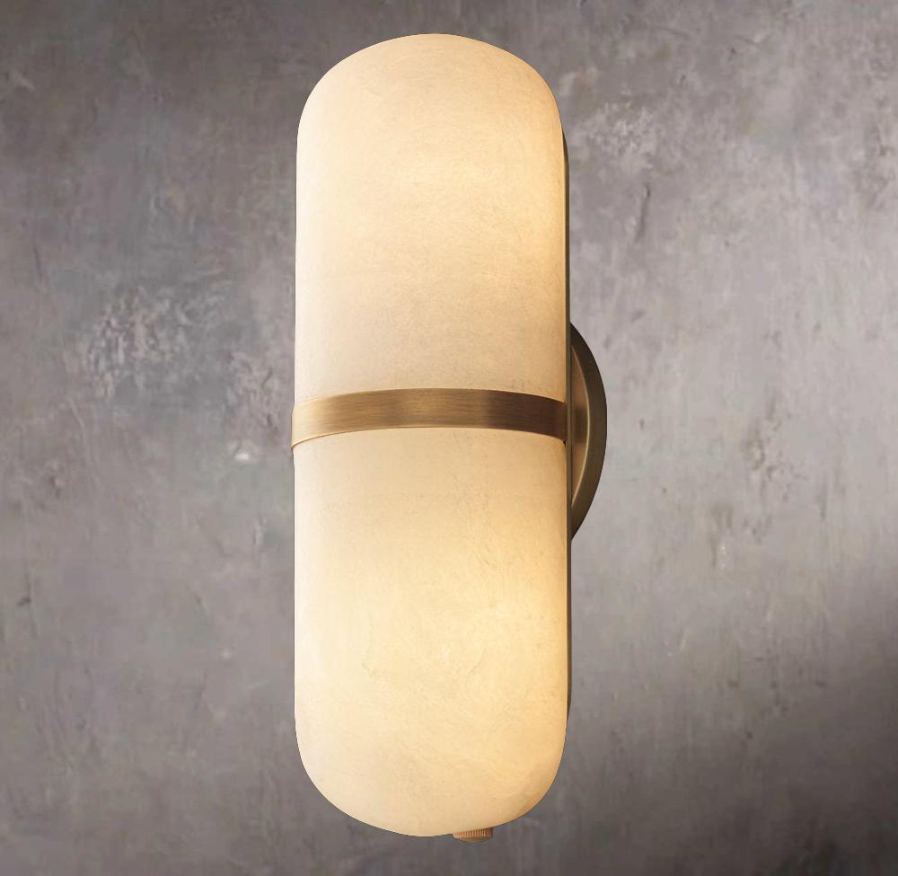 Mélangé Capsule Alabaster Wall Sconce - Tianguang Alabaster Lighting