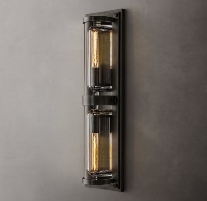 Savile Circular Linear Sconce, Bathroom Wall Sconce, detail 25