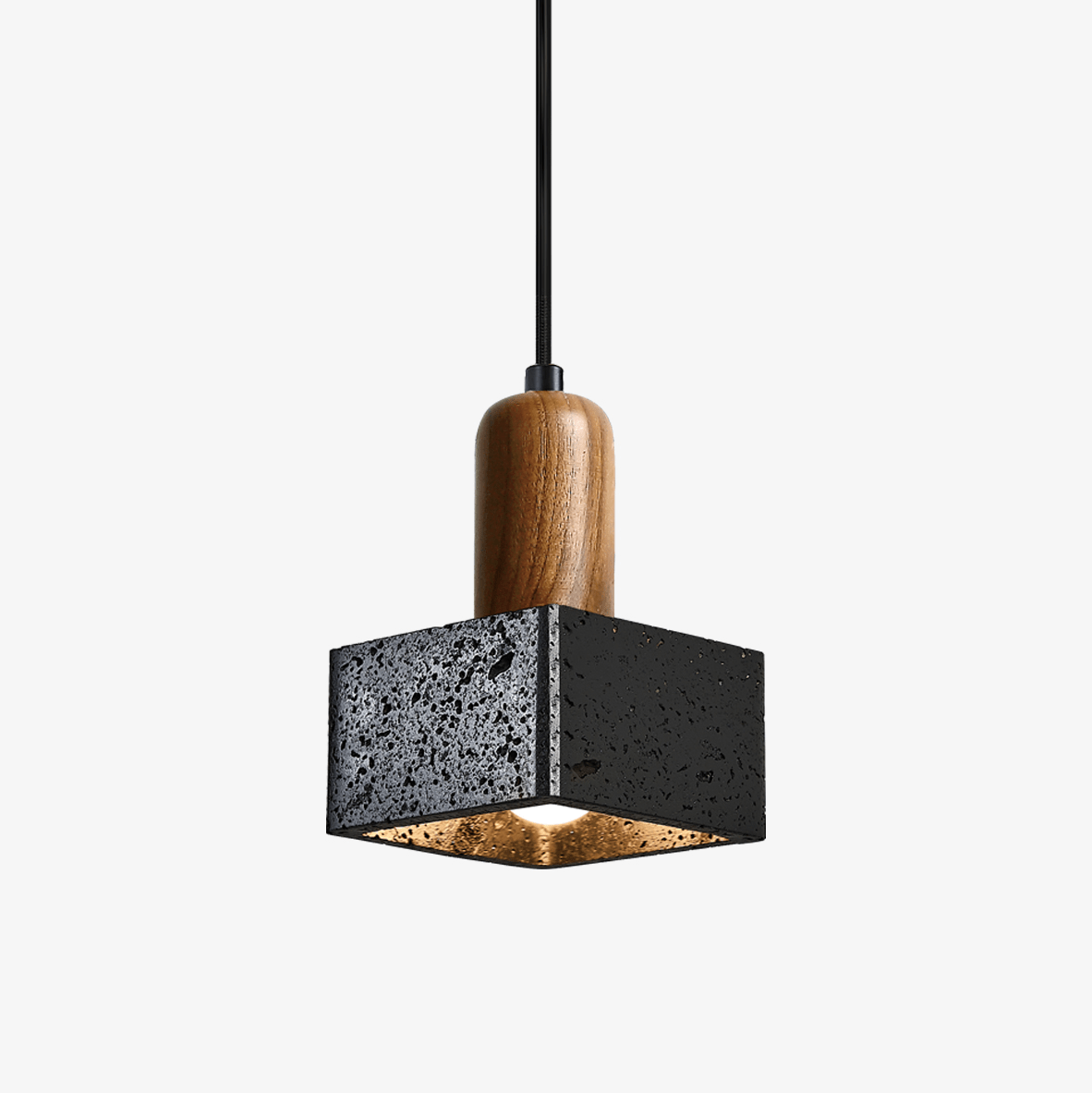 Lava Cube Travertine Pendant Lamp - Tianguang Alabaster Lighting