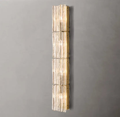 Lattice Clear Glass Grand Wall Light, Bedroom Wall Sconce, detail 3