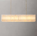 San Marco Alabaster Linear Chandelier 54" - Tianguang Alabaster Lighting