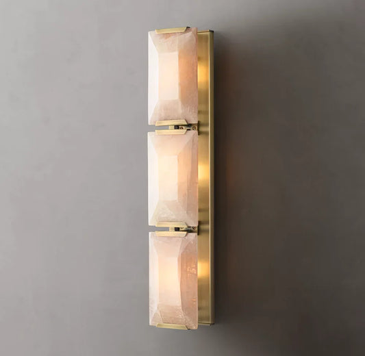 Harlow Calcite Triple Sconce - Tianguang Alabaster Lighting