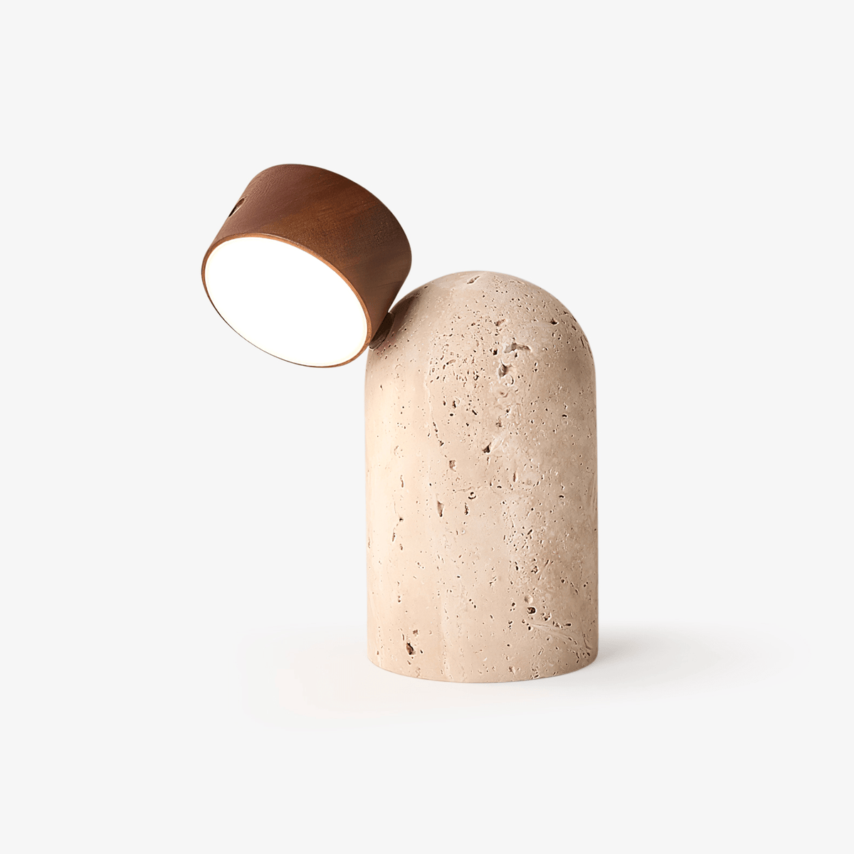 Capsule Stone Travertine Table Lamp - Tianguang Alabaster Lighting