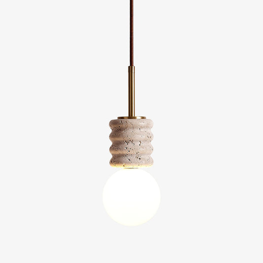 Alvia Travertine Pendant Lamp - Tianguang Alabaster Lighting