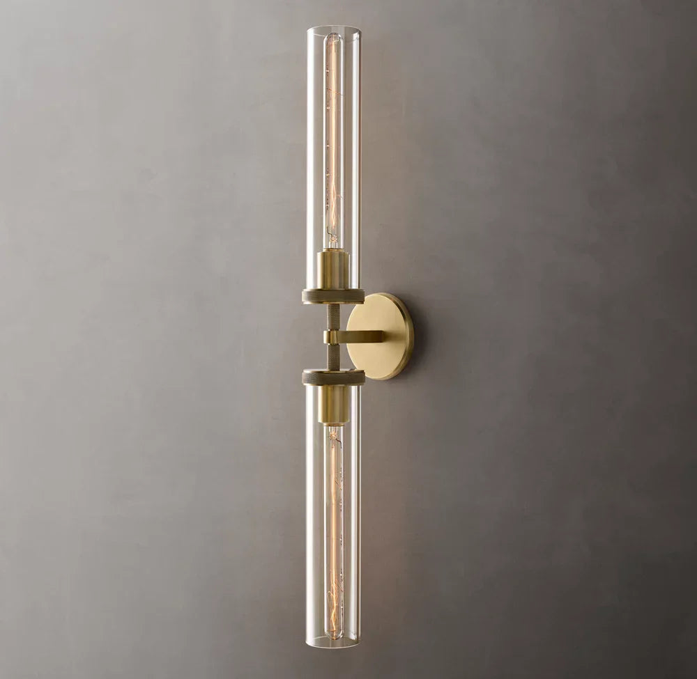 Lambeth Knurled Grand Linear Wall Light, Bathroom Wall Sconce, detail 4