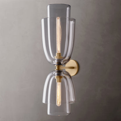 Blom Clear Glass Cloche Grand Wall Light, Bathroom Wall Sconce, detail 8